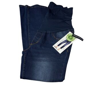 NWT S.O.N.G Dark Blue Maternity Jeans, Size Small